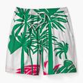 Coconut Tree Printed Men's Board Shorts Swim Shorts Hawaiian Shorts Swim Trunks Drawstring with Mesh lining Elastic Waist Holiday Beach Short