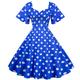 Retro Vintage 1950s Cocktail Dress Vintage Dress Dress Flare Dress Audrey Hepburn Women's Slim Fit A-Line Square Neck V Neck Normal Carnival Casual Dress Adults' Dress All Seasons