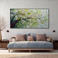 Blooming Cherry painting hand painted Blossom Tree painting handmade Landscape Art 3D White Cherry Canvas Oil Painting Large Blossoms Canvas Oil Painting Abstract Thick Texture painting