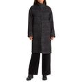 Stand Collar Alpaca Blend Coat - Black - Eileen Fisher Coats