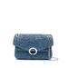 Yza Woven-raffia Shoulder Bag - Blue - Sandro Beach Bags