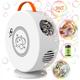 Bubble Machine Automatic Bubble Blower for Kids Toddlers Rechargeable Battery Portable Bubble Maker Electric Bubble Machine Auto Rotating 90/360 Outdoor Toy for Birthday Party Wedding