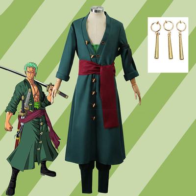 Inspired by One Piece Roronoa Zoro Anime Cosplay Costumes Japanese Carnival Cosplay Suits Long Sleeve Costume For Men's Boys