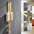 Towel Bar and Towel Rack with Hooks New Design Stainless Steel Bathroom Towel Rack Wall Mounted Painted Finishes 1pc