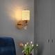 Wall Lamp Indoor Acrylic Metal Light Luxury Bedroom Bedside Night Light Hotel KTV Warm White Light 110-120V 220-240V