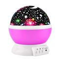 Star Projector Night Light 360-Degree Rotating Desk Lamp 8 Colors Changing with USB for Children Baby Bedroom and Party Decorations