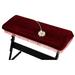 1PC 61 Key Electronic Piano Dust Cover with a Drawstring Protective for Piano Keyboard (Wine Red and Random Tassels Color)