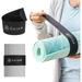 Gaiam Yoga Mat Strap Slap Band - Keeps Your Mat Tightly Rolled and Secure with One Snap - Strong Clasp for Yoga Mat Storage and Travel - Fits Most Size Mats (20 L x 1.5 W) Black