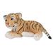 Plush Stuffed Animals Doll Cute Simulation Jungle Animal Soft Lining Animal Plush Doll Toy for Living Room Bedroom Tiger