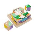 Battat - Wooden Cube Puzzle - Puzzles for Toddlers - 6 Puzzles in 1 - Wooden Toys - Educational Toys - 2 Years + - Puzzle Cube: Pets