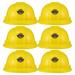 6Pcs Construction Party Hats Kids Plastic Hats Construction Party Supplies