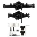 RC Front Rear Axle Housing Cover Set CNC Machined Heavy Duty RC Car Upgrade Parts for Traxxas 1/18 RC Car Black