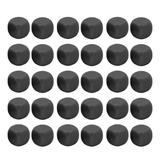 30PCS Fun Blank Dice Set DIY Puzzle Round Corner 6 Sided Dice for Board Games Math Learning Black