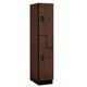 Salsbury 27161MAH Extra Wide Designer Wood Locker Double Tier S Style - 1 Wide - 6 Feet High - 21 Inches Deep - Mahogany