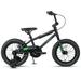 cubsala 16 Inch Little Kids Bike for Over 4 Years Old Boys Girls Youth BMX Style Bicycle with Training Wheels Coaster & Rear V Brake Black
