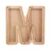 Wooden Piggy Bank Decorative Coin Storage Box Letter Shaped Saving Pot for Home