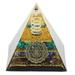 Crystal Pyramid Energy Generator Orgone Pyramid for Positive Energy Desktop Decoration Stress Reduce Healing Meditation Attract Wealth Lucky 6cm