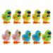 10Pcs Wind-up Toys Small Chicken Clockwork Toys Plush Small Chicken Adorable Toy