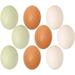 9 Pcs Wooden Playset Childrenâ€™s Toys Paint Brishes Easter Eggs Simulation Manual Pupils