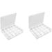2pcs Led Branch Lights Clear Container Flower Girl Headpiece Storage Box Jewelry Packing Box