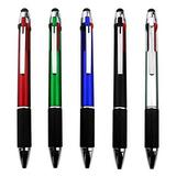 MiSiBao 4-Color Ballpoint Pen .. Multi Colored Pens in .. One Stylus Pens for .. Touch Screens Pens Medium .. Point(1.0mm) (5-Count)