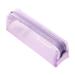 Dopebox Large Grid Mesh Pencil Case Big Capacity Clear Pencil Pouch Pen Bag with Zipper Closure Aesthetic Pencil Case Pouch Cute Storage Pencil Bag For Student School Supplies Stationery (Purple)