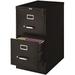 LLBIULife Scranton & Co 2 Drawer Letter File Cabinet in Black