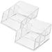 Display Shelf Shelves 2 Pcs Card Holder for Desk Business Acrylic