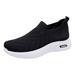 GYUJNB Men s Slip On Walking Shoes Air Cushion Loafer Tennis Casual Mesh Work Sneakers Size 7.5