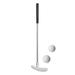Ettsollp Desktop Golf Putters 1 Set Mini Golf Putter Club with 2 Golf Balls Tpr Grip Stainless Steel Shaft Ergonomic Design
