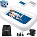 Upgrade Toddler Travel Bed [4-Side] | Both Side Usable Toddler Air Mattress | Inflatable Toddler Bed | Portable Inflatable Kids Travel Toddler Bed | Kids Blow Up Mattress with Sides