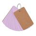 Pxiakgy of Diy Kraft Blank Notepad Card Study Portable Sheets Page Notebook Notebook 9.4Cmx5Cm Paper 50 Office Stationery Purple