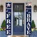 4th of July Decorations Patriotic Decor Pre-assembled Hanging Banners Memorial Day Flag Labor Veterans Armed Forces Military Homecoming Red White Blue Decorations