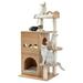 Cat Tree Cat Tower with Scratching Posts and Plush Condo Cat Furniture for Small Spaces Multi-Level Stand House Activity Tower