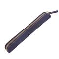 Oahisha Genuine Leather Zipper Pen Pouch Holder Pencil Bag Pen Case for Rollerball Fountain Ballpoint Pen (Purple)