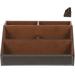 Remote Control Holder Sundries Container Leather Desk Organizer Storage Rack Box