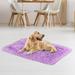 Brother Teddy 30 X40 Cat Beds for Indoor Cats Solid Color Pet Beds for Small Dogs & Cats Washable-Rectangle Pet Autumn Winter Warming Beds for Puppy and Kitten with Soft Warm and Cozy Purple Purple