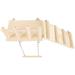 Parrot Springboard Stairs Bird Cage Toy Accessories Toys Game Stand Birdcage Macaw Wooden