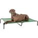 Large Dog Beds and Furniture Basics Cooling Elevated With Metal Frame 130 X 80 X 19 Cm(L *W*H) Green Pet Accessories