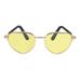 Apepal Home Decor Dog Sunglasses Cat Sunglasses Pet Hippie Funny Pet Sunglasses Dog Cat Role Play Party Costumes Photo Props Gold One Size