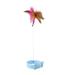 Apepal Home Decor Cat Teasing Wand Silicone Collar Hands Free Toy With Bell And Feathers Multi-color One Size