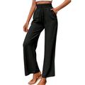 adviicd Womens Golf Pants Pants for Women Casual High Waisted Pants for Woman Business Work Trousers XXL Black
