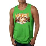 Txeol Mens Plus Size Tank Tops Novelty 3D Graphic Tank Tops for Men Baseball Print Summer Workout T-Shirts Summer Dry Fit Gym Sleeveless Shirt Vest Yellow M