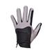 Golf Left Hand Glove Polyester High Elasticity Breathable Washable Single Golf Glove for Men Women Black Grey XL