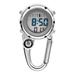 Multifunctional Luminous Clip On Carabiner Watch Mini Quartz Watch Compass for Outdoor Climbing Activities