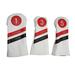 Golf Club Covers Golf Head Covers Full Set of Club Covers for Golf Clubs Protection White