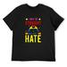 Mens Shirt I May Be Straight But I Don T Hate Lbgt Gay Pride Design Raglan Baseball Tee Black 3X-Large