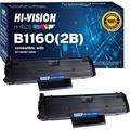 S Compatible B1160 1160 331-7335 (YK1PM HF442) 2 Pack Black Toner Cartridge Replacement for B1160