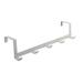 Noarlalf Kitchen Gadgets Over The Door 5 Hooks Home Bathroom Organizer Rack Clothes Coat Hat Towel Hanger Tools 30*10*10