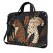 ZICANCN Laptop Case 14 inch Fierce Leopard Forest Partner Work Shoulder Messenger Business Bag for Women and Men